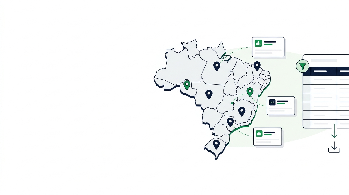 Como montar uma lista de empresas por CNAE e região para prospecção